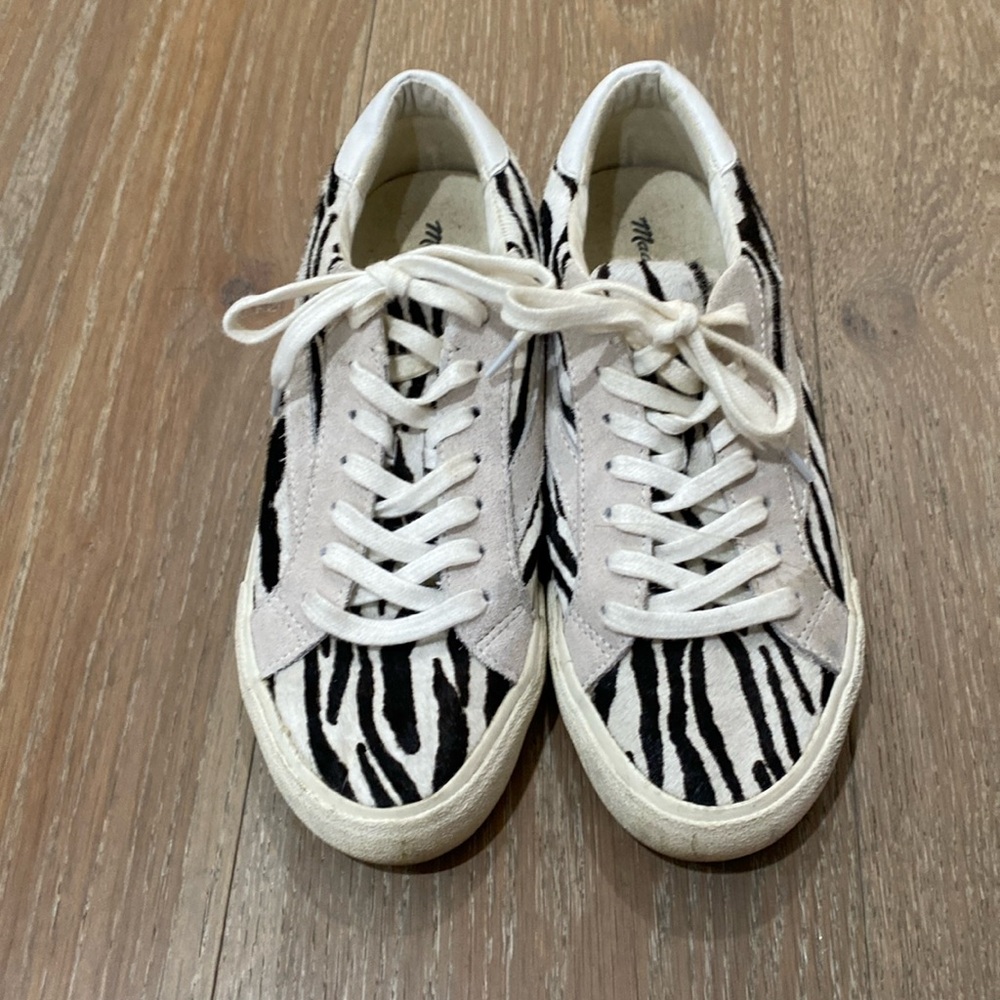 Madewell Zebra suede sneakers